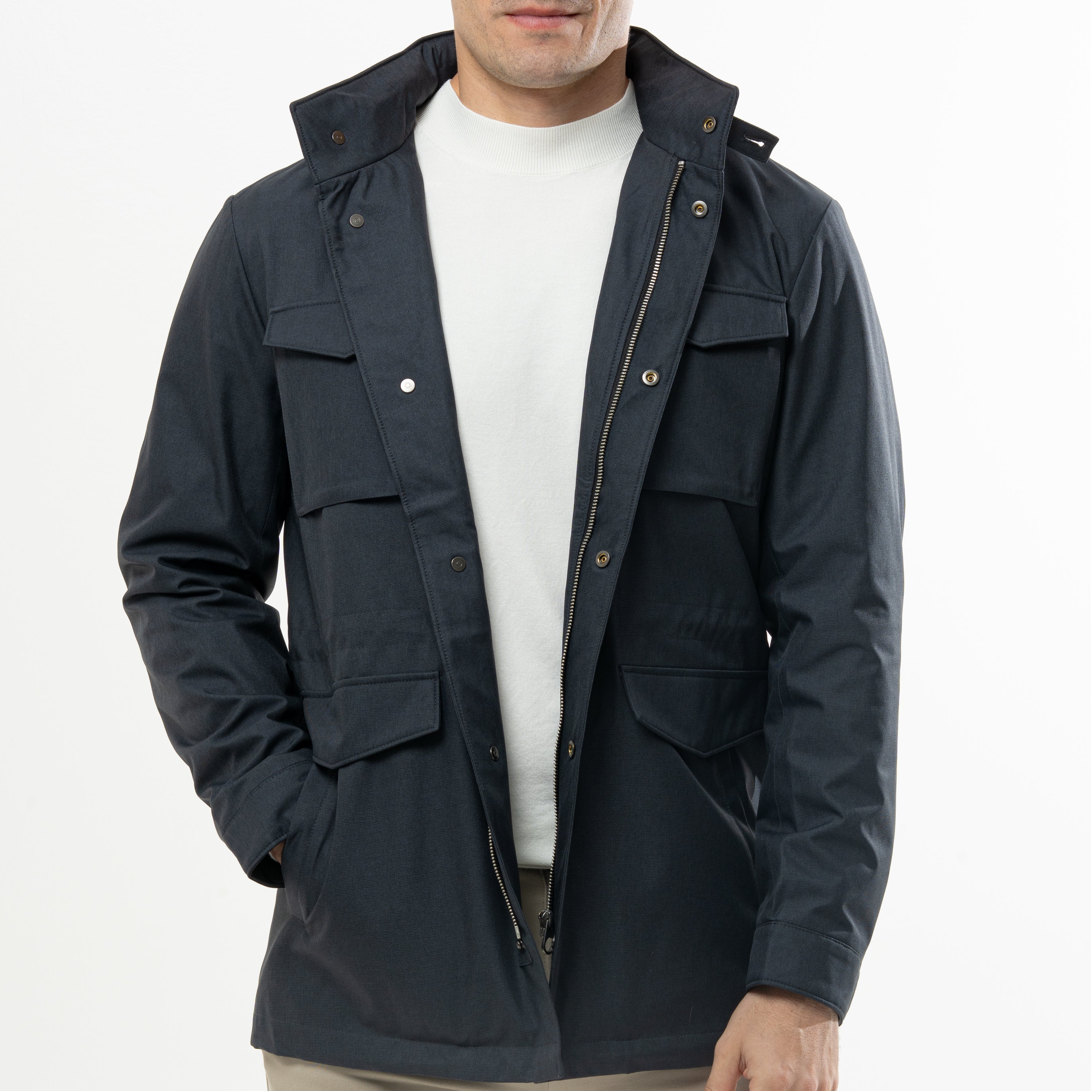 4 POCKET LINEN WATERPROOF JACKET