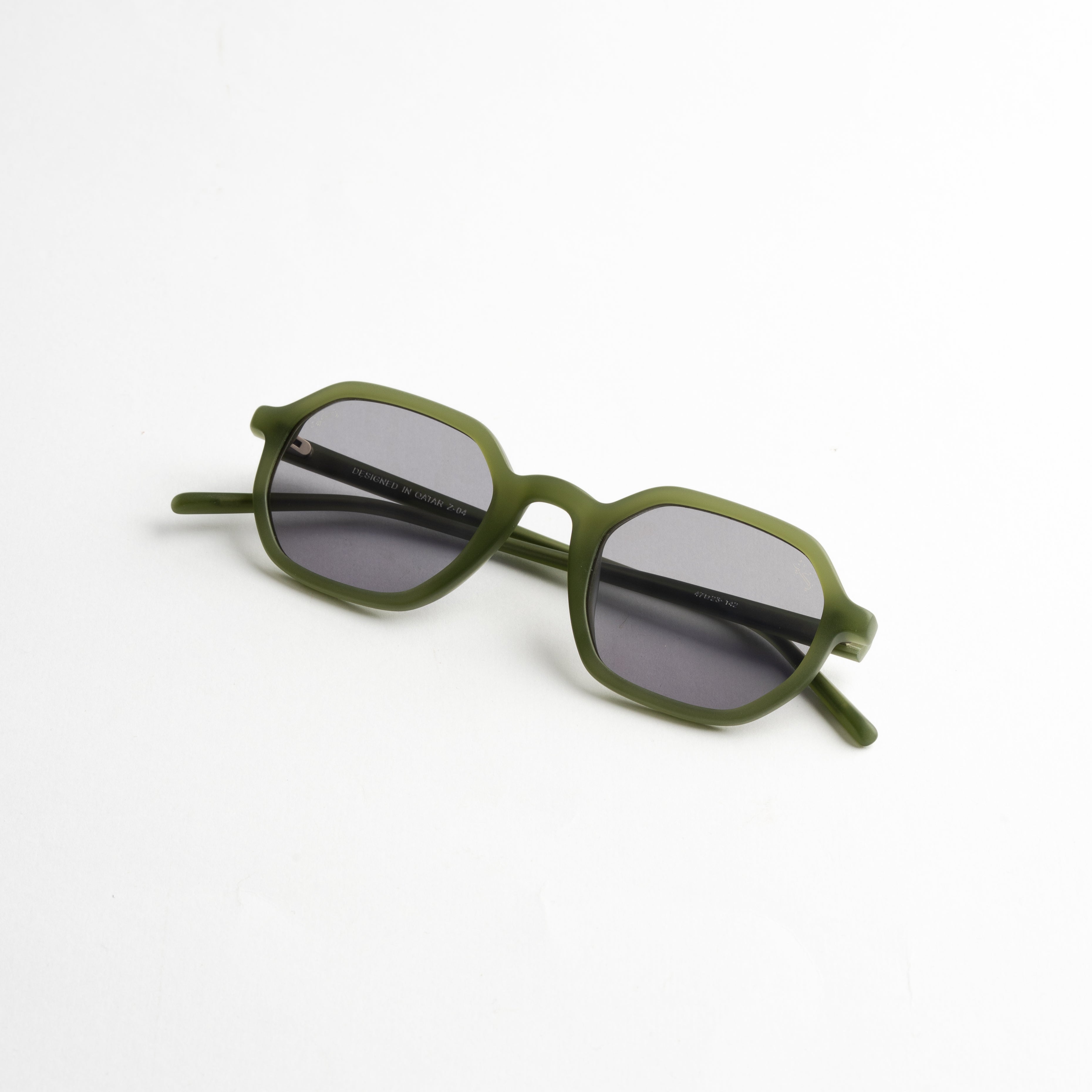 DUSTY MILITARY GREEN ACETATE SUNGLASSES