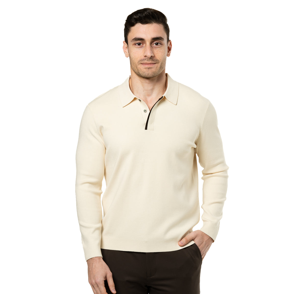 Long-Sleeve Polo Shirt