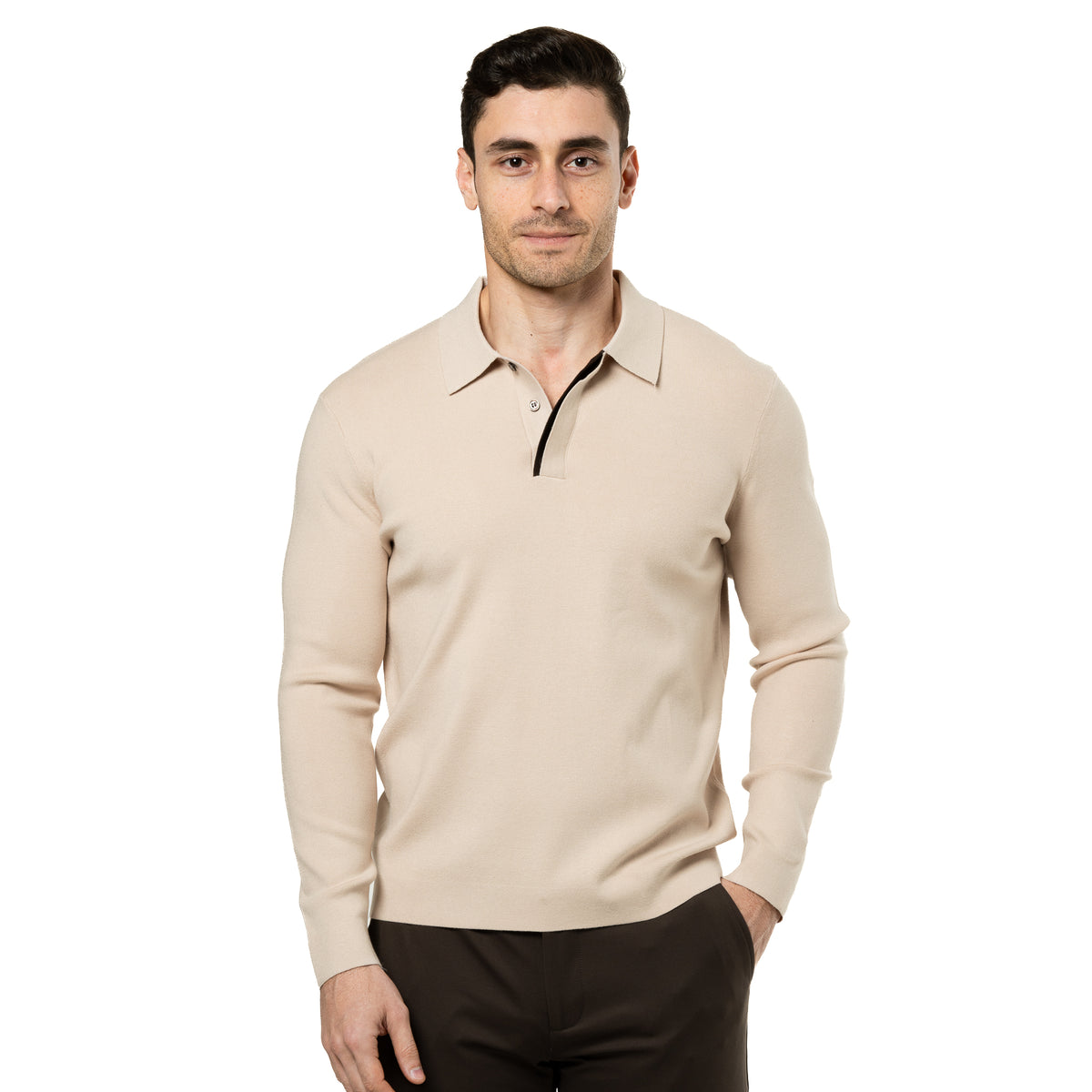 Long-Sleeve Polo Shirt