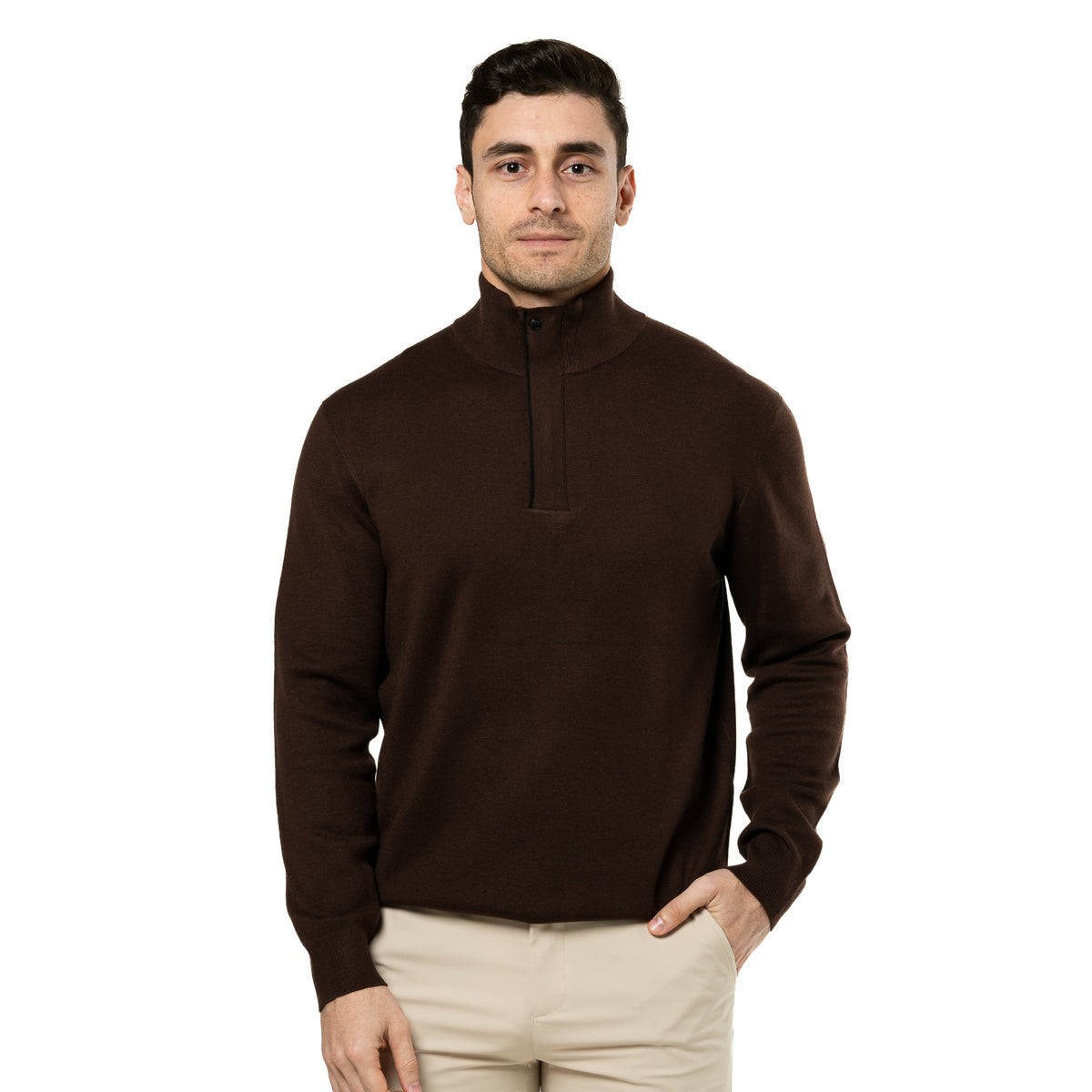 Cashmere Sweater with Concealed Zipper