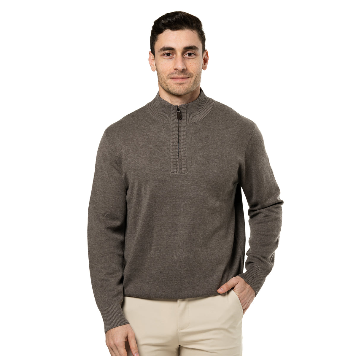Cashmere Sweater with Zipper