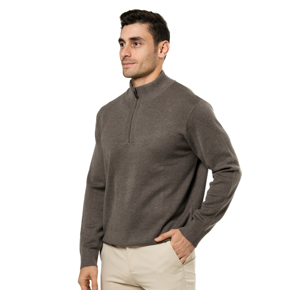 Cashmere Sweater with Zipper