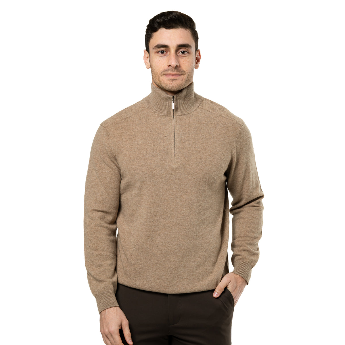 Half-Zip Wool Sweater