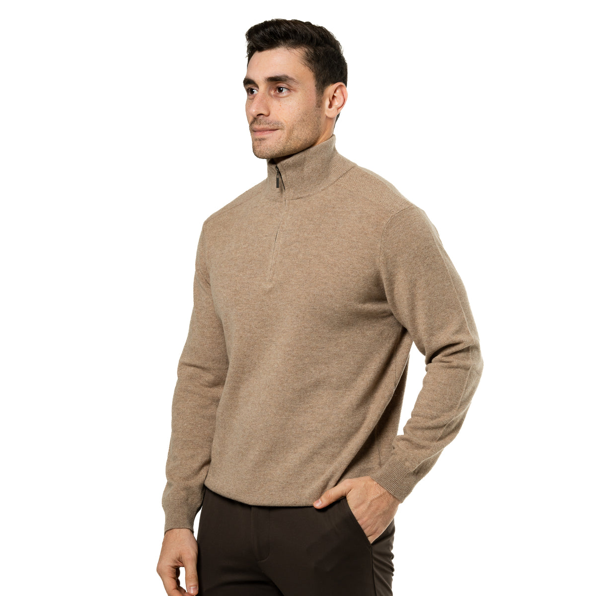 Half-Zip Wool Sweater
