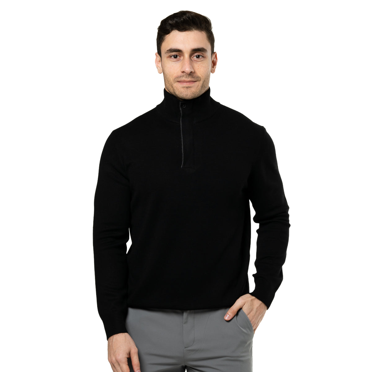 Cashmere Sweater with Concealed Zipper
